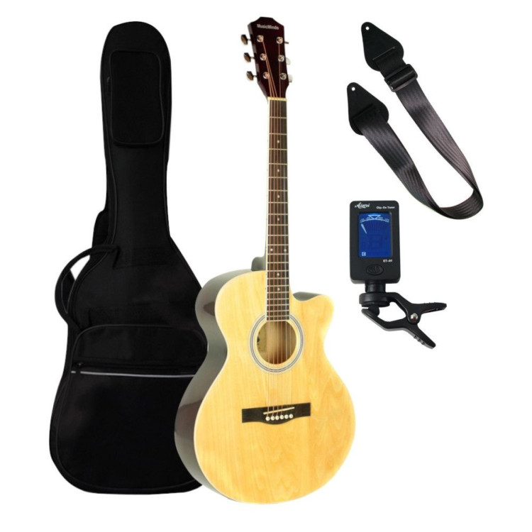 MUSIC MINDS CUTAWAY 3/4 ACOUSTIC GUITAR BEGINNERS PACK