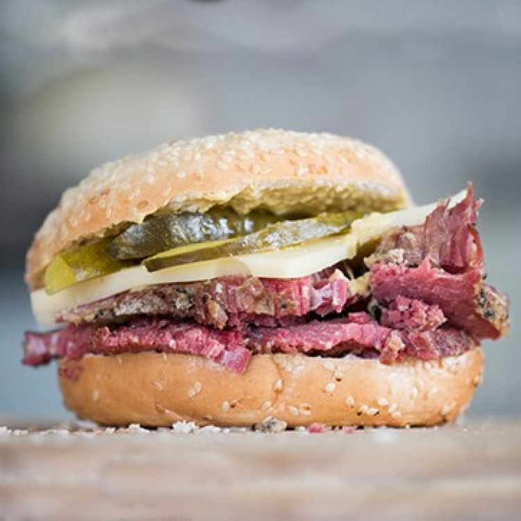 Pastrami & Mustard Bagel