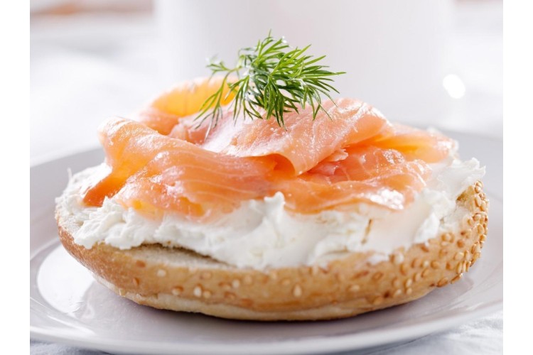 Cream Cheese & Salmon Bagel