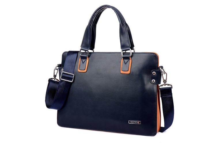 Messenger Bag Style Leather Briefcase