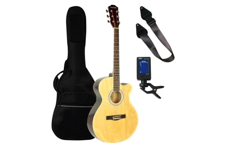 MUSIC MINDS CUTAWAY 3/4 ACOUSTIC GUITAR BEGINNERS PACK